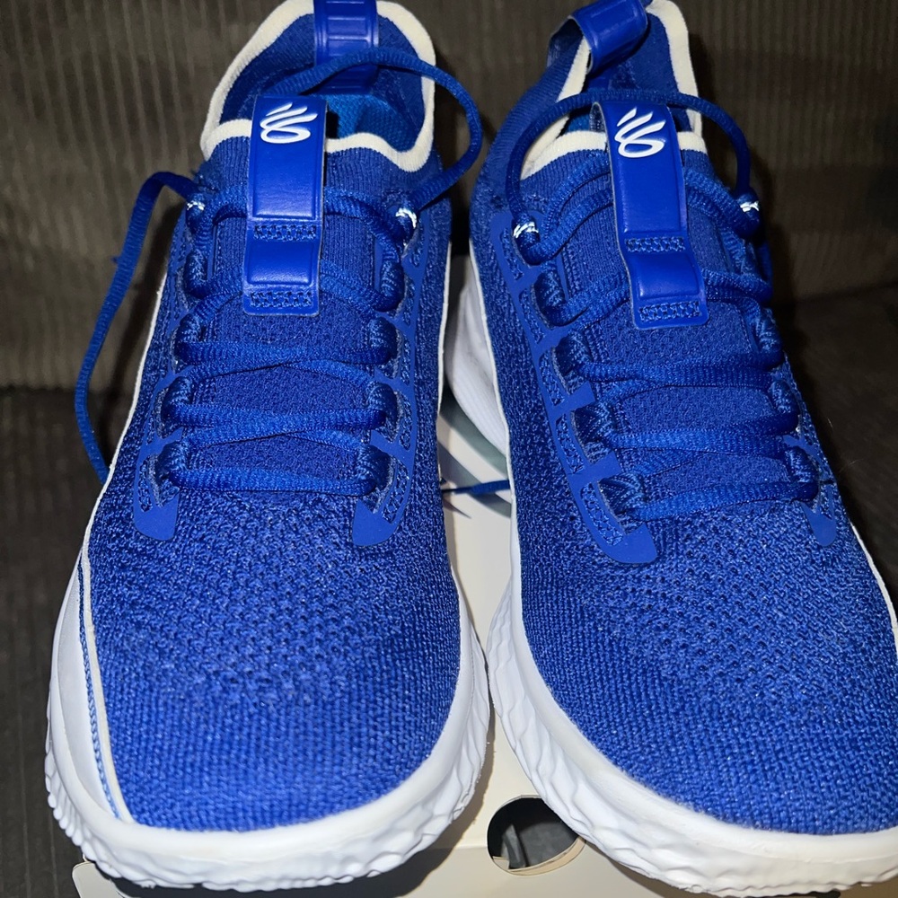 Under Armour Curry Flow 8 NM Blue and White Basketball Unisex Shoes M8 W10.5